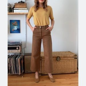 Everlane wide leg crop pants